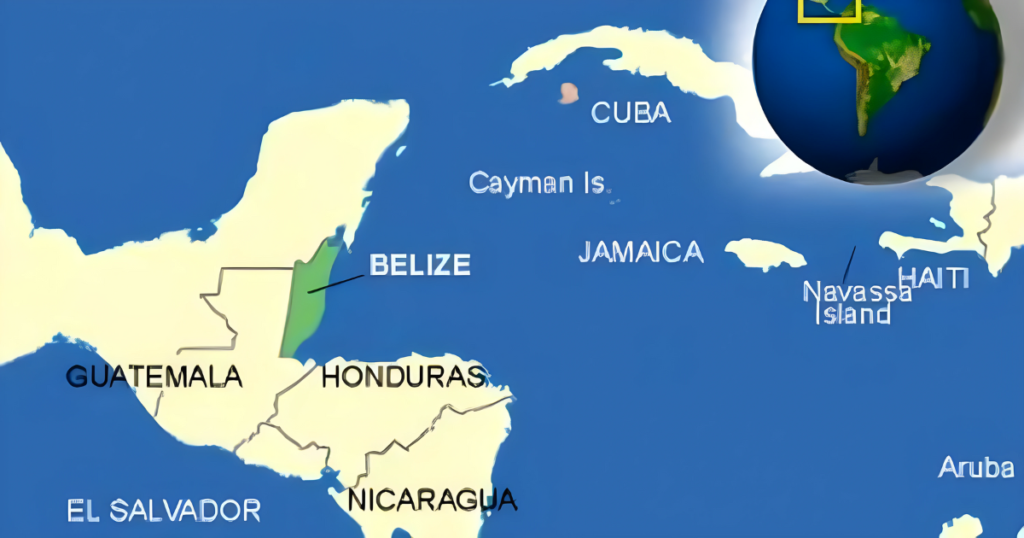 Belize Map and Mexico Border Region