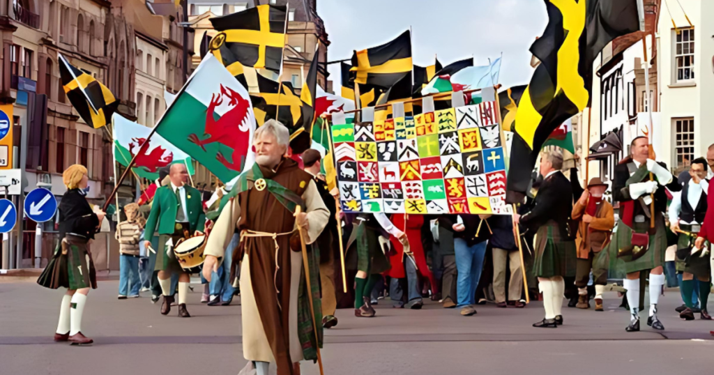 St. David Day Celebrations in Wales