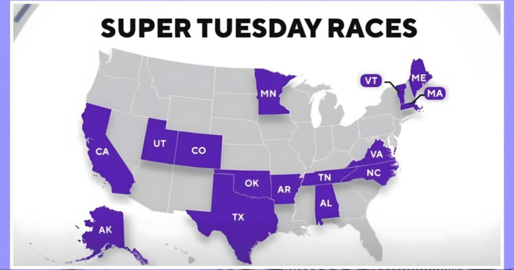 Super Tuesday 2024 States 